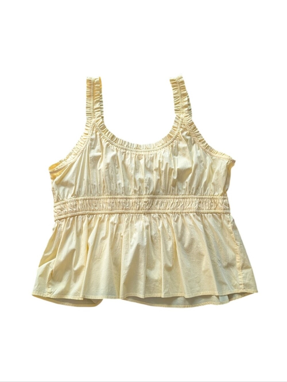 LC Lauren Conrad Shirred Babydoll Tank Top NWT - Picture 10 of 12